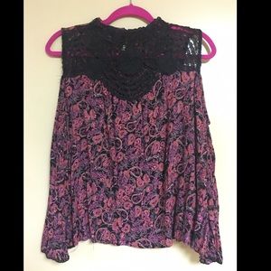 Cold shoulder blouse